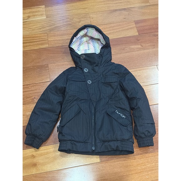Burton Kids Snowboard Jacket Hooded Black Dryride Winter Ski Insulated Size M‎